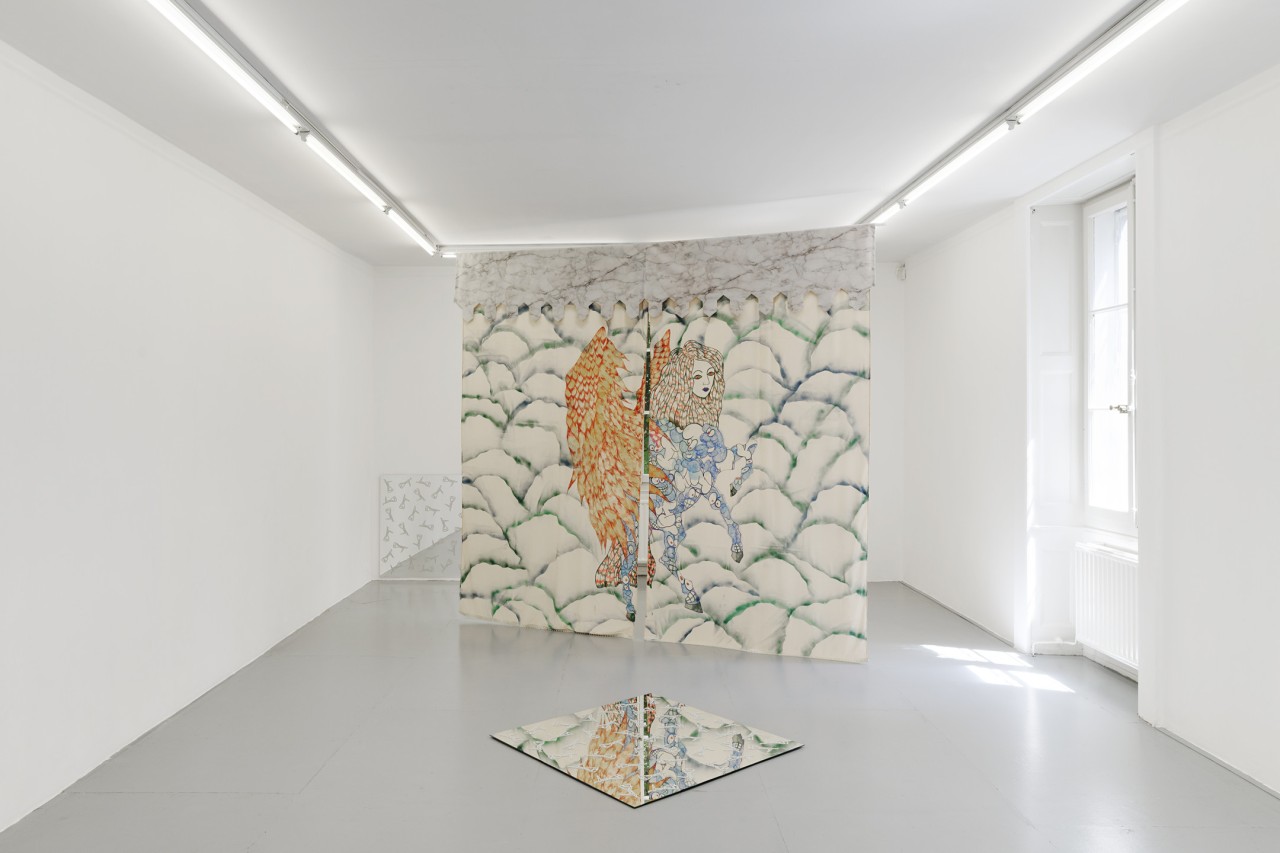 Nadira Husain, Al-borak cabrée (marbre), 2018