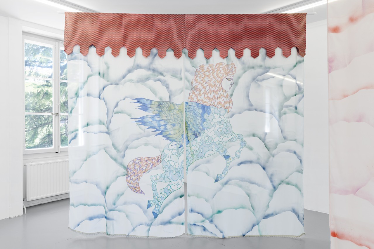 Nadira Husain, Al-borak s’envole (rouge), 2018