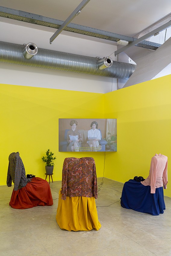 Vue de l’exposition "Power Up, imaginaires techniques et utopies sociales", 2024 © La Kunsthalle Mulhouse - photo : Emilie Vialet