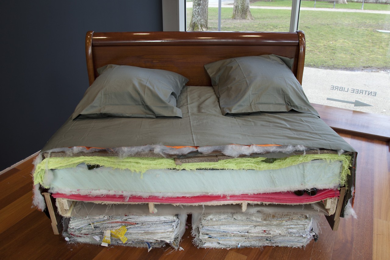 Grout/Mazeas (Sylvain Grout, Yann Mazeas), Bedroom #1 - Split [Meet me in the bedroom in five minutes and bring the cattle prod.], 2013