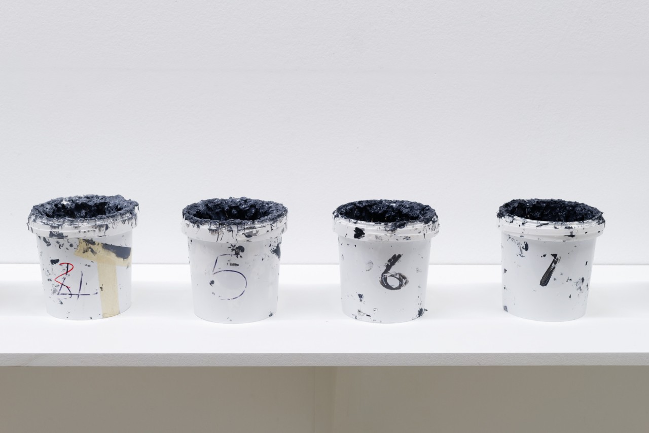 Clare Strand, Coded Paint Pots, 2017–2018
