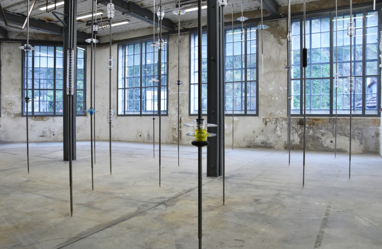 Jennifer Caubet, Espacements, vue de l’exposition « Le Gênie du lieu », Thiers, Le Creux de l’enfer, centre d’art contemporain d’intêret national, 2018–2019