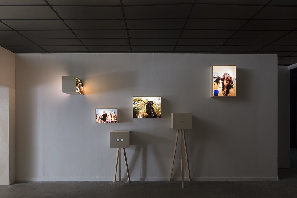 Marie Losier, Hermaphradite, 2013. Vue de l'exposition « Hello Happiness ! », BBB centre d'art, 2018.