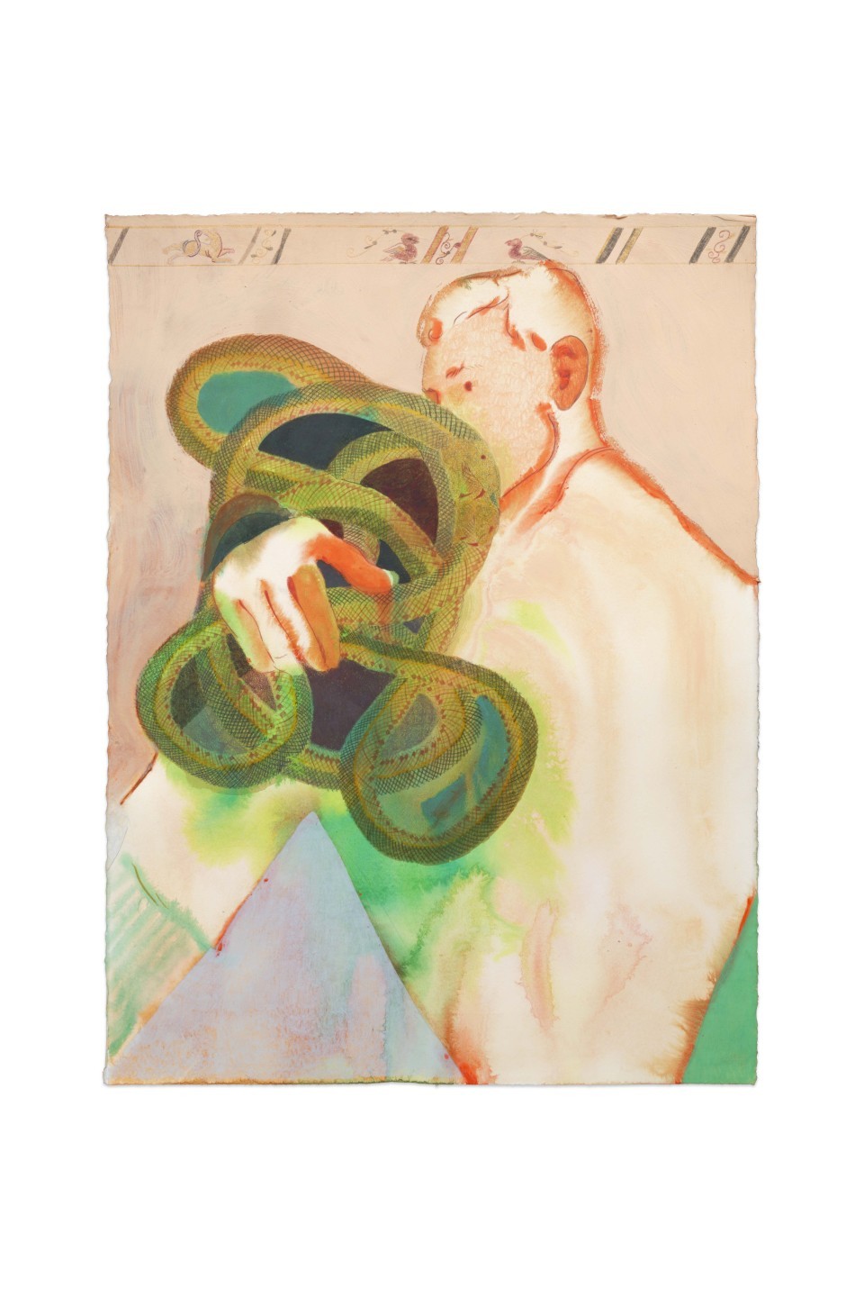 Anthony Cudahy, Holding snake bundle (Bayeux strip) (23), 2024