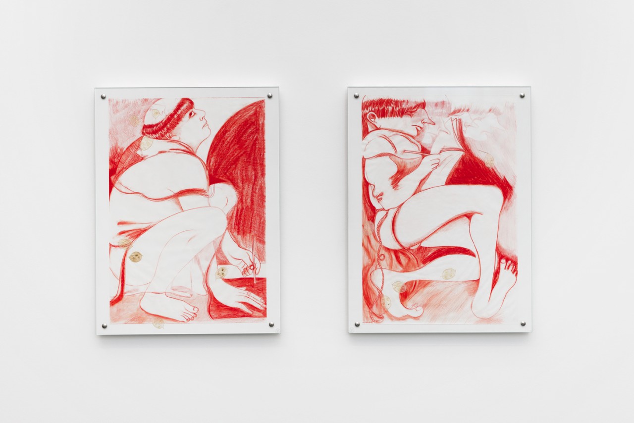 Carlotta Bailly-Borg, Honesty (lunar monks), Honesty (scribes), Honesty (self portrait as a monk), Honesty (musing monk) et Honesty (young monk), 2022