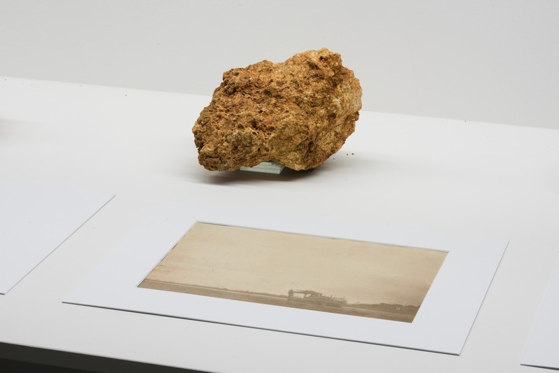 Anaïs Tondeur, Ici poussaient…, vue de l'exposition Aterrir, 2021, La Ferme du Buisson