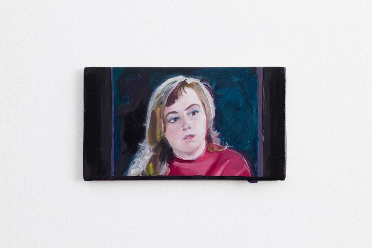 L'oeuvre est une peinture à l'huile sur bois contreplaqué de 12 centimètres de haut pour 21,2 centimètres de large. C'est le portrait d'une femme.