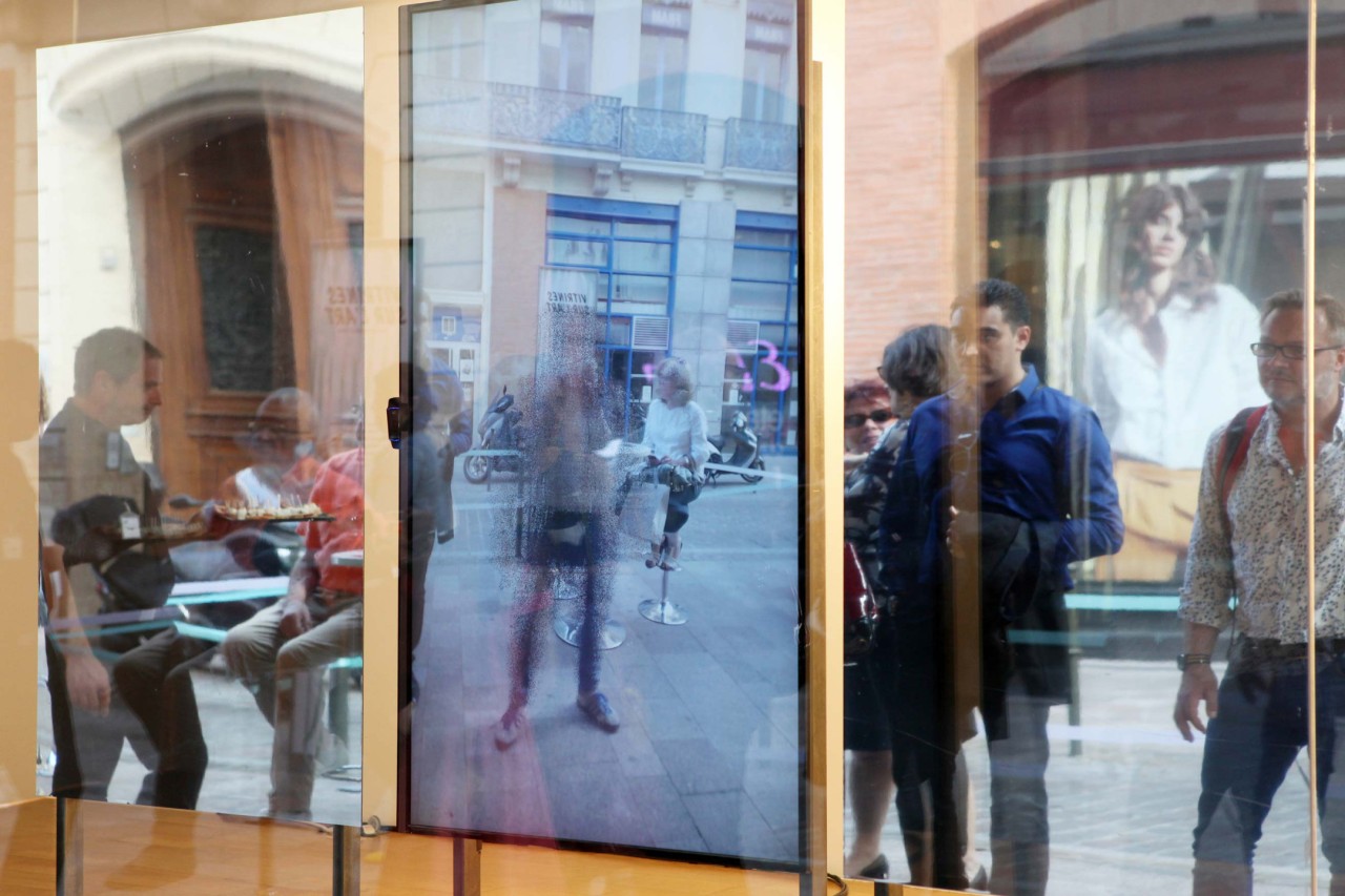 Steina Vasulka, SLIDERS_lab (Frédéric Curien, Hervé Jolly, Jean-Marie Dallet), Memory Mirror, version No. 2, 2016