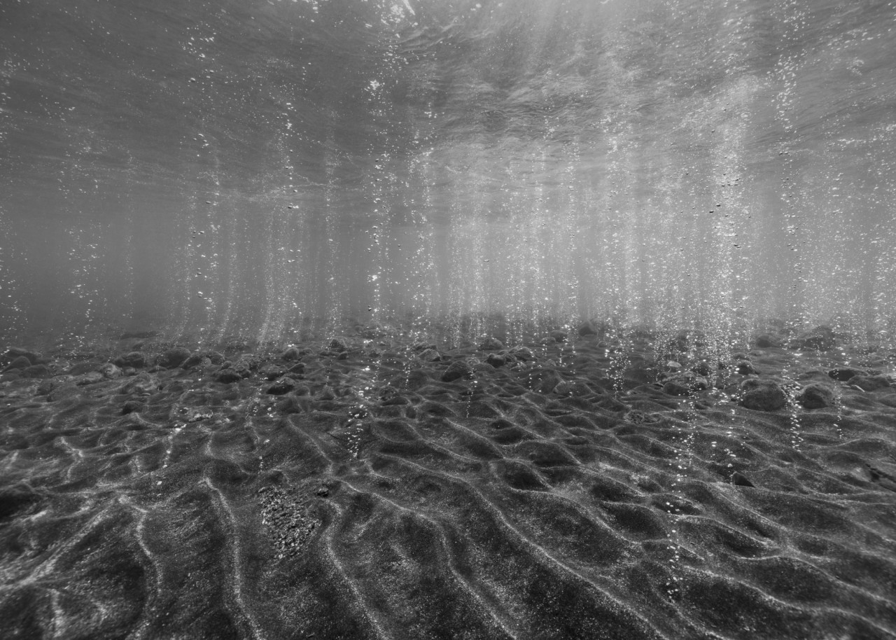 Nicolas Floc’h, Paysages productifs, Bulles, pH 5.5, - 3m, zone acide, Vulcano, Sicile, 2019