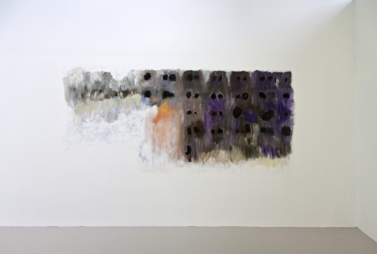 L'oeuvre est une peinture murale.
