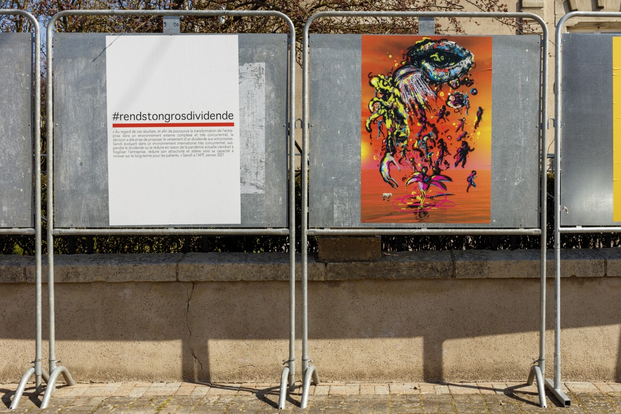 Fabienne Audéoud, #rendstongrosdividende, 2021, CAC-La synagogue de Delme