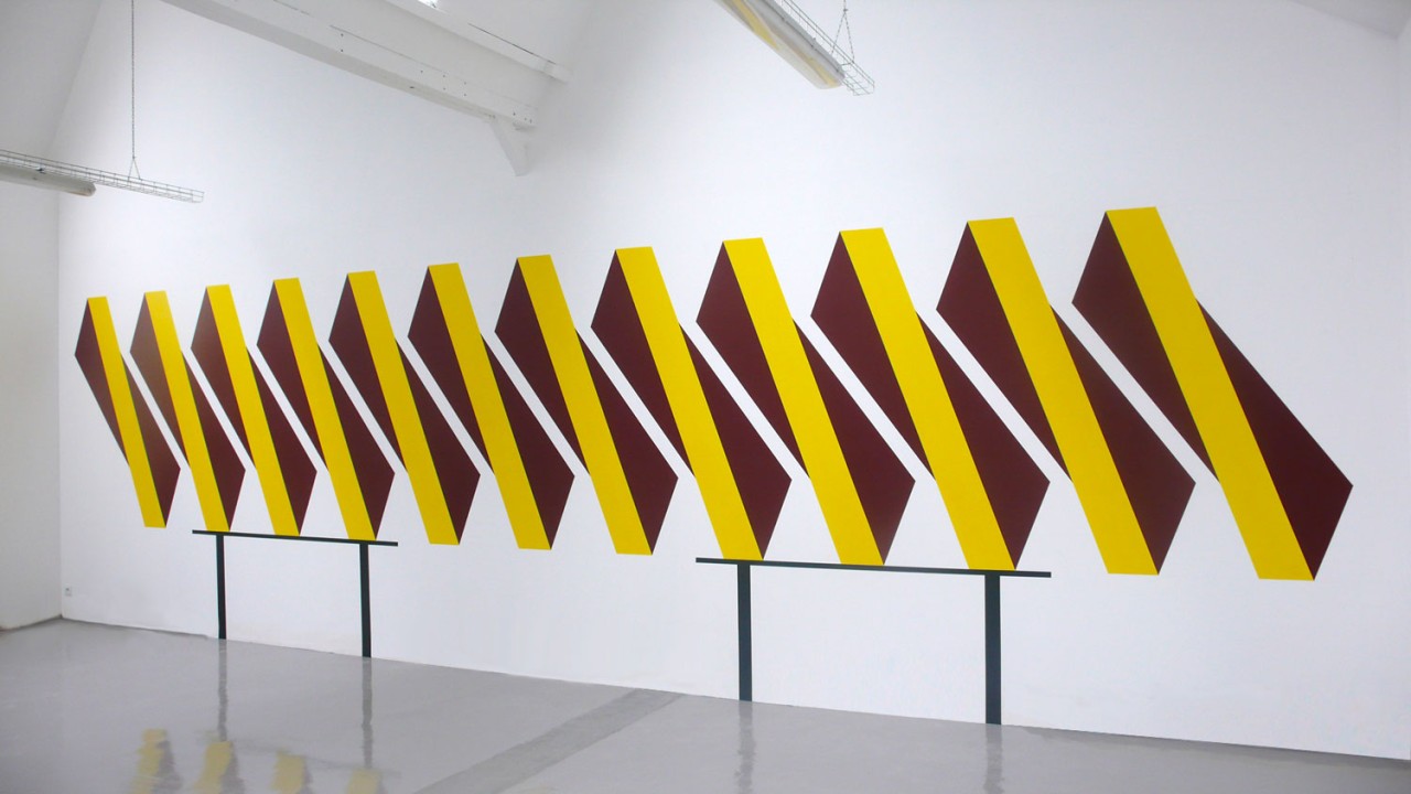 Fresque en peinture acrylique, géométrique