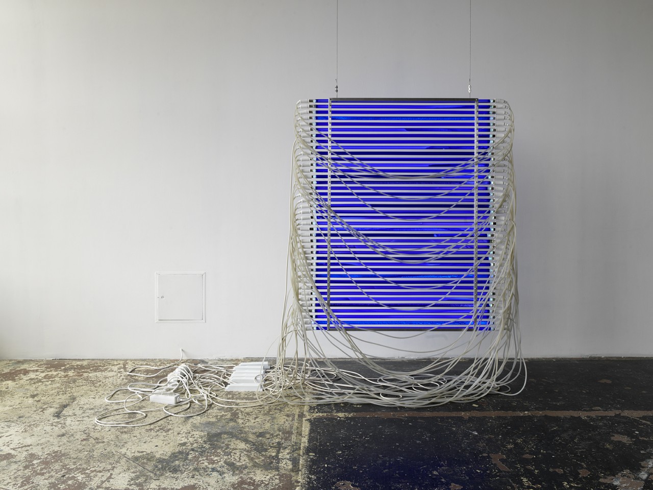 Nina Canell, Satin Ions (Blue), 2017