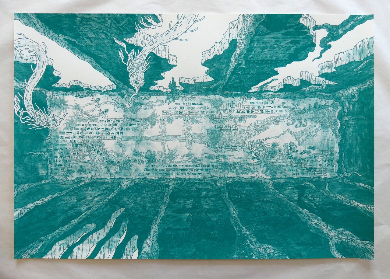 Benjamin Ferré, Vestige d’une autre fin (Sérigraphie), 2019