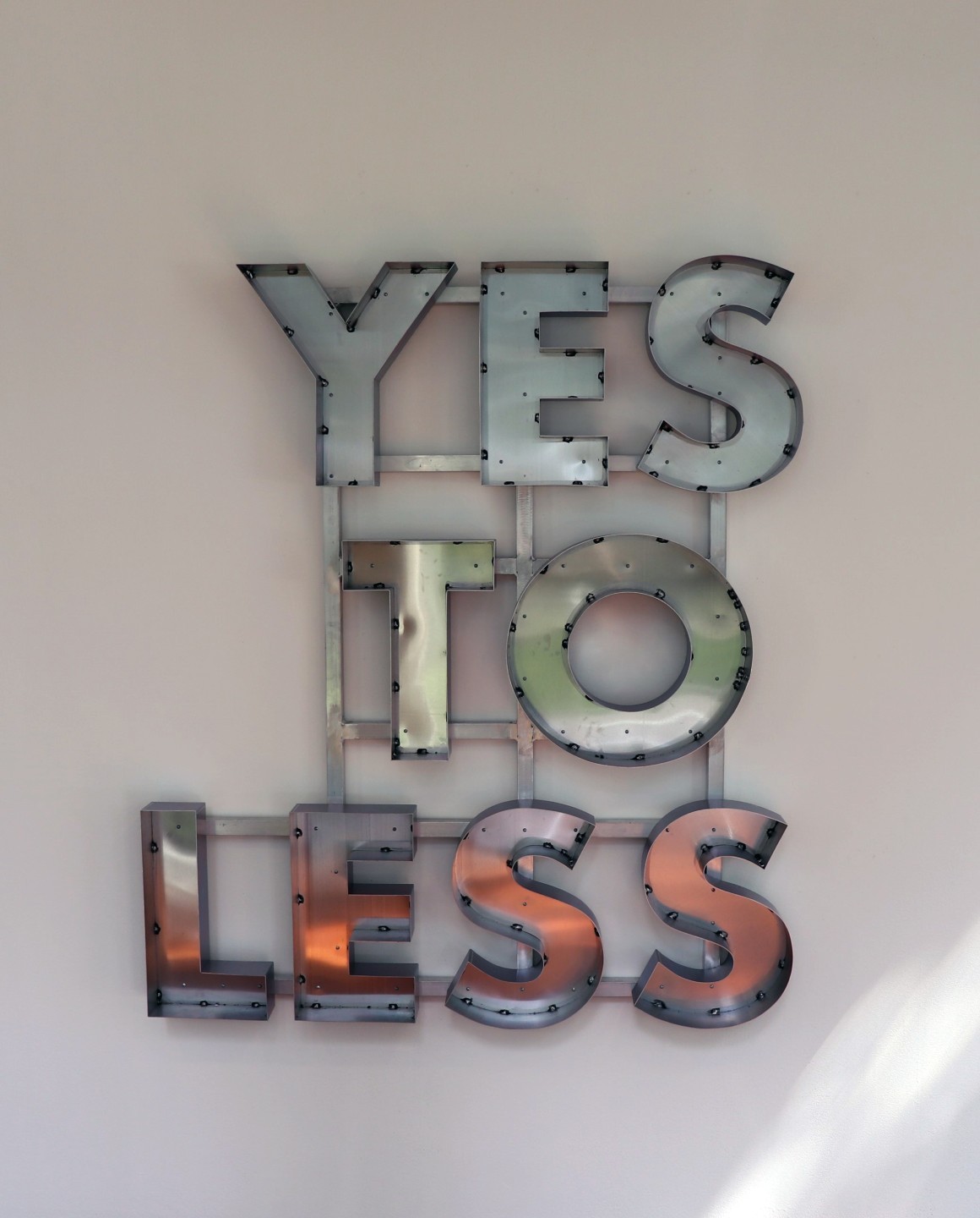 Christian Robert-Tissot, YES TO LESS, 2020
