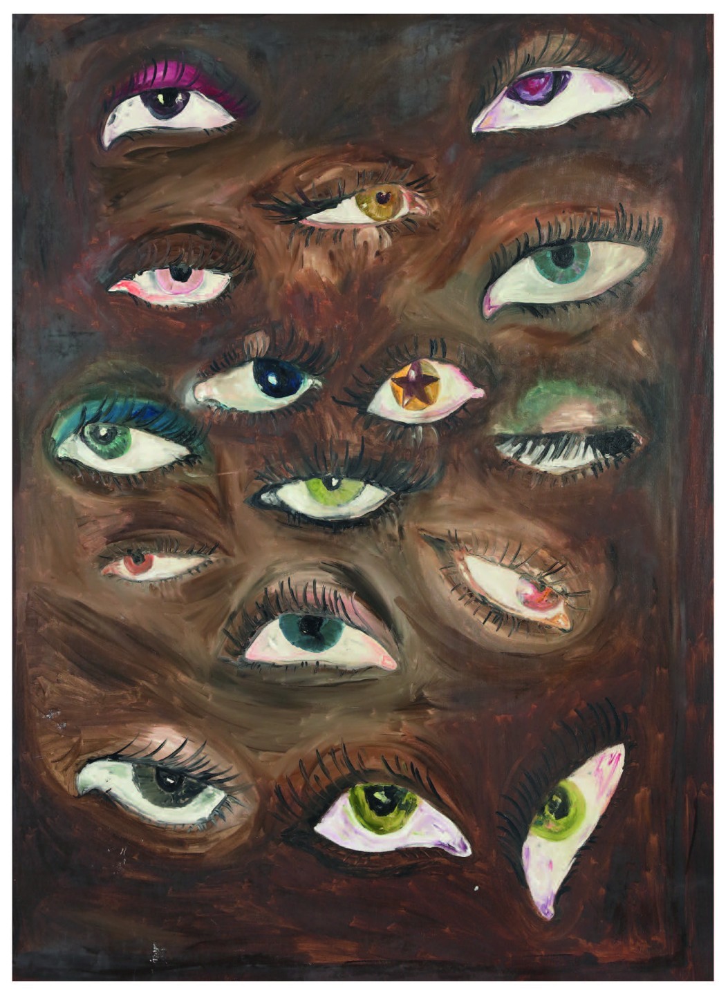Fabienne Audéoud, Yeux 3 d’après une œuvre  de Amber Carr vue sur Pinterest, 2021–2022
