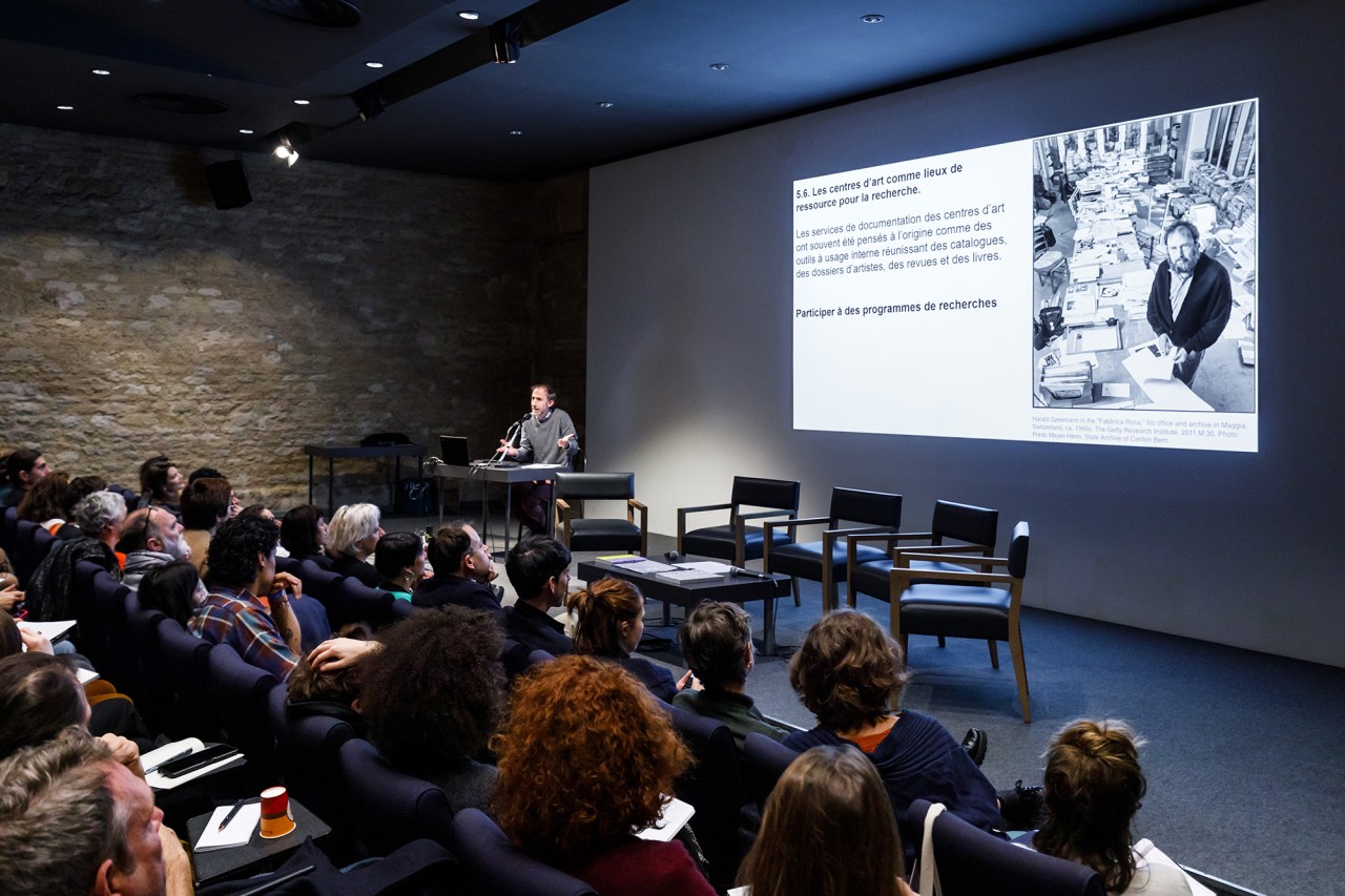 Symposium sur les archives des centres d’art contemporain — 28 novembre 2023 — Capc Musée d’art contemporain, Bordeaux — Photo : Salim Santa Lucia