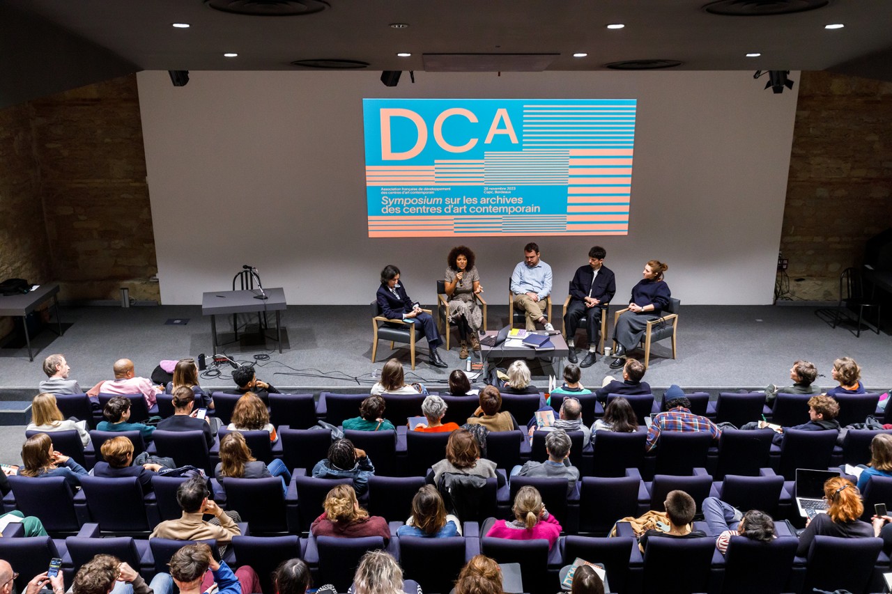 DCA Symposium sur les archives des centres d’art contemporain — 28 novembre 2023 — Capc Musée d’art contemporain, Bordeaux — Photo : Salim Santa Lucia